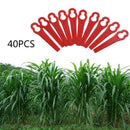 40pc Plastic Blade Set Replacement Blade For Cordless Grass Trimmer Strimmer New