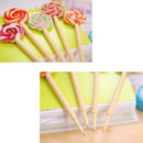 24Pcs / Lollipop Design 0.5Mm Black Ink Ballpoint Pen Student Signature Bal