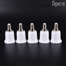 5pcs E14 to E27 Base Screw Light Lamp Bulb Holder Adapter Socket Converter V3