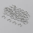 50x S + 50x L Fishing Spoons Blades Spinner Folded Clevises Tackle for Lure