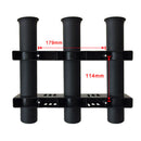 3 Rod Holder Rack Storage Marine Boat Fishing 3 Pole Holder Tube Bracket Socket
