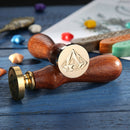Retro Fire Painting Stamp Wax Seal for Stamping Envelopes Wedding (F131) A