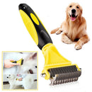 Double Sided Pet Dematting Comb | Stainless Steel Grooming Brush for Small,