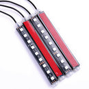 4Pcs 9LED Car Interior Floor Atmosphere Light Strip Remote Control Colorful NEW