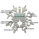 Outdoor Camping Grinding  Repair Tool Wrench  Shaped With Key Ring