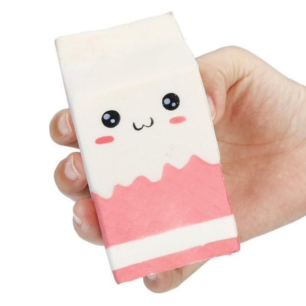 12CM*5.5CM Cute Soft Squishy Pink Yogurt Bottle Super Slow Rising for Kids Toys