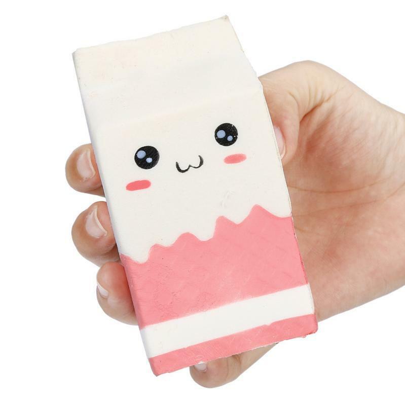 12CM*5.5CM Cute Soft Squishy Pink Yogurt Bottle Super Slow Rising for Kids Toys