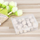 40Pcs Creative Cylinder Wooden Thumbtack Decorative Drawing Push Pins Wood Head