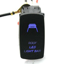 5-Pin Roof Light Bar Rocker Switch Blue LED Indicator 12V/20A 24V/10A DC