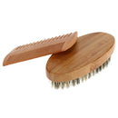 Soft Bristle Wood Beard Brush Comb Set Hairdresser Shaving Grooming Tool A