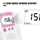 Pocket Fetal Doppler Baby Heart Beat Rate Monitor FHR LCD Probe Pregnancy F