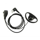 (2 Pack) 2Pin Advanced D Shape Clip-Ear Ptt Headset Earpiece Mic For Motoro Y9P2
