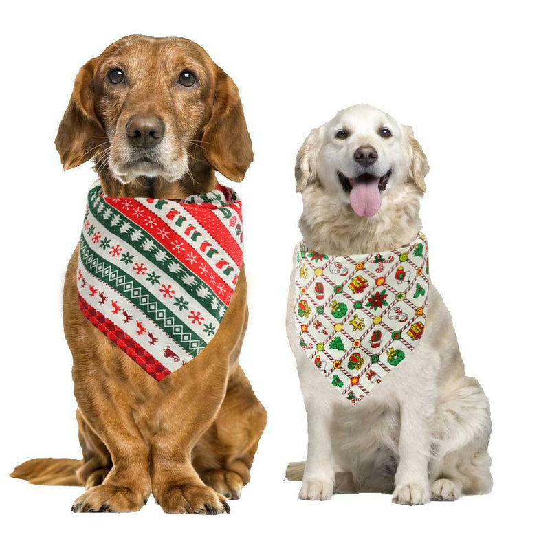 5Pcs Grid Printed Cat Pet Dog Neck Scarf Necktie Bandana Neckerchief