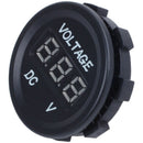 12V-24V Car Motorcycle LED Digital Display Voltmeter Waterproof Meter BLUE O6O1