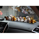 Husky Bobbing Head Dog, Bobble Head Car Dashboard Decorations Self Adhesive