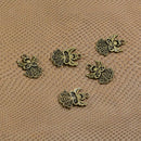 50pcs Bronze Alloy Hollow Angel Charms Pendants DIY Jewelry Making Findings