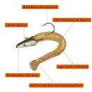 Lead Head Jigs Soft Fishing Lures with Hook Sinking Swim baits for Saltwate G5O9