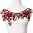 Embroidered floral lace neckline neck collar trim apparel fabric lace arts ME