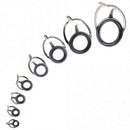 4X(8 Pcs Fishing Rod Guide Oval Fishing Rod Eyes Guides Line Rings Pole RepU4F3)