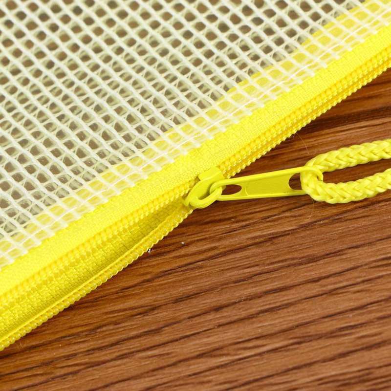 5Pcs Zipper File Pouch Grid Document Bag Multipurpose Storage Pouch Bags