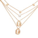 2pcs Fashion Shell Conch Clavicle Choker Chain Multi-layer Necklace Pendant CXS