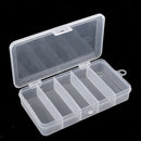 Small Size Double Side 5 Compartments Fishing Tackle Box Lure Bait Hooks Storage