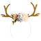 Baby Children Girls Christmas Cute Khaki Deer Antlers Ear Hair DIY Headband