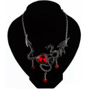 European Andamerican Jewelry Gothic Dragon Gem Jewelry Halloween Necklace C G4P3
