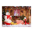 Christmas Background Cloth Happy New Year Photos Studio Snow Tree Star Backdrops