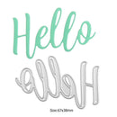 Metal Cutting Dies Stencil for DIY Scrapbooking Photo Album Hello Christmas A