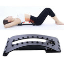 Back Magic Stretcher Lower Lumbar Massage Support Spine Posture Corrector Blac-