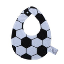 Baby Cotton Cartoon Water Absorption Removable Bib Saliva Towel(Soccer) A