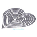 10X Heart Sewing thread Metal Cutting Dies DIY Scrapbooking Embossing Card Decor