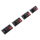2-Way Stereo Speaker Plate Push Release Connector Terminal 4pcs