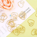 100 Pieces Love Heart Shaped Small Paper Clips Bookmark Clips for Office Sc T2T1