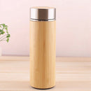 Creative Bamboo Cup Stainless Steel Insulated Water Bottle Coffee Insulatio