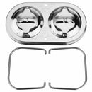Chrome Brake Master Cylinder Cover Dual Bail Brakes For Chevy Sbc Bbc 350 4 Q5F9
