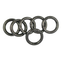 6pcs Circle Carabiner Camp Spring Snap Clip Hook Keychain Hiking Outdoor