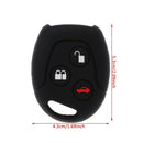 3 Buttons Car Remote Key Fob Case Shell Silicone For Ford Mondeo Fiesta Focus