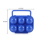 2PCS 6-Cell Egg Box Folding  Egg Holder Storage Box Container Hiking Picnic GBI