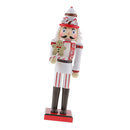 36CM Xmas Christmas Traditional Style Nutcracker Wooden Guard Decoration B