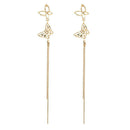 Fashion Butterfly Drop Earrings Long Dangles Women Statement Jewelry Gift