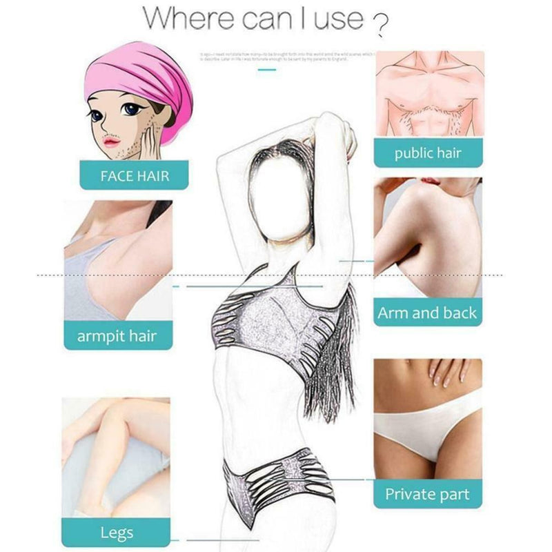 Natural & Painless Hair Remover Mousse Spray 120ml Unisex