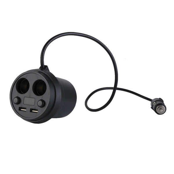 Car Cigarette Lighter Dual USB 2 Way Twin Socket Splitter Charger Power Adapter