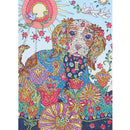 Special Shaped Drill 5D DIY Flowers Dog Rhinestone Diamond Painting (H017)