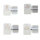 2 pcs 304 Stainless Steel Co2 Regulator Adaptor W21.8 to G5/8 and M22x1.5 to