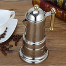 Espresso Maker Stovetop Moka Coffee Pot Stainless Steel Latte Percolator, Home