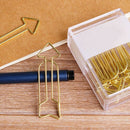 Multifunction 12 Pieces Creative Metal Binder Clips Creative shape Paper Cl