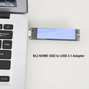 NVMe to USB Adapter M2 M Key SSD to to USB 3.1 A Card + USB A to C Adapter
