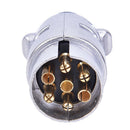 12V 7Pin Aluminum Alloy Connector Socket & EU Plug Trailer Car Caravan Towbar!N